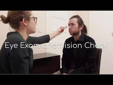 Eye Exam and Vision Assessment - Real Person ASMR