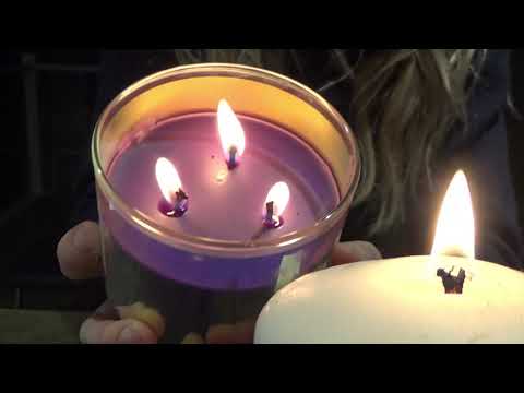 ASMR relaxing candles with matches sounds