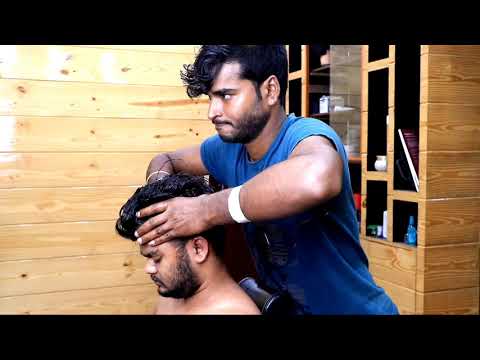 Deep tissue massage in 30 minutes with full relaxation by Indian barber rajen | neck crack ASMR