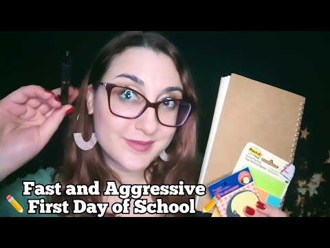 Fast and Aggressive ASMR ~ Back to School Teacher Roleplay