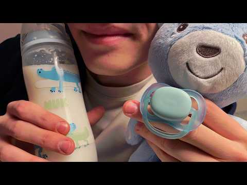 ASMR Daddy Roleplay 🍼 Feeding You, Pacifier, Whispering ✨