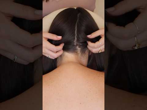 Hair parting & gentle pulling #asmr