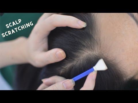 ASMR Hair Parting, Scalp Scratching Real Person, Tingly Hair Sounds Will Help You Stress Relief