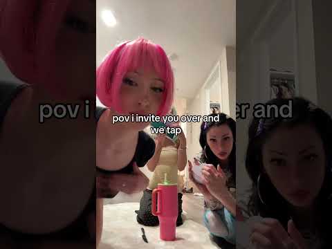 tapping asmr trying asmr for the first time time w my friends #asmr #relax #lofiasmr #tryingasmr