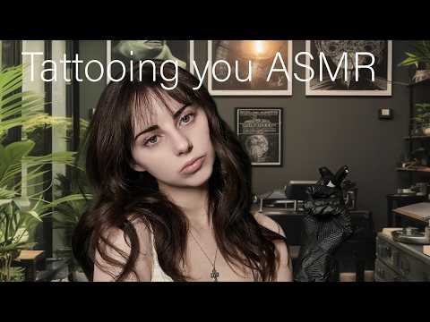 ASMR Tattooing You | Personal Attention, Tracing and Soft Buzzing