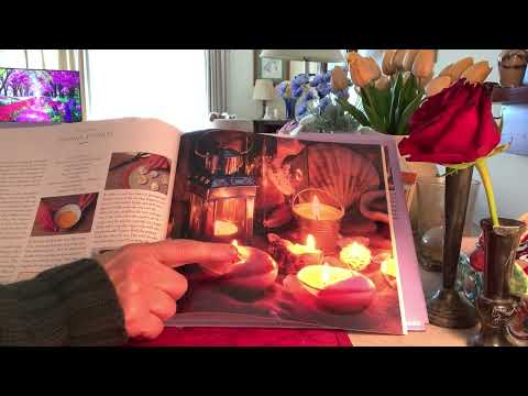 ASMR Glossy Book Page Turning - Homemade Beauty Products + Bath Decor