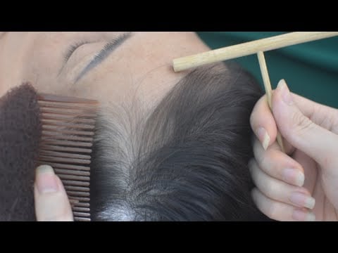 ASMR Hair Parting, Hair Combing Real Person, Hair Sounds For Reduce Headache, Anxiety