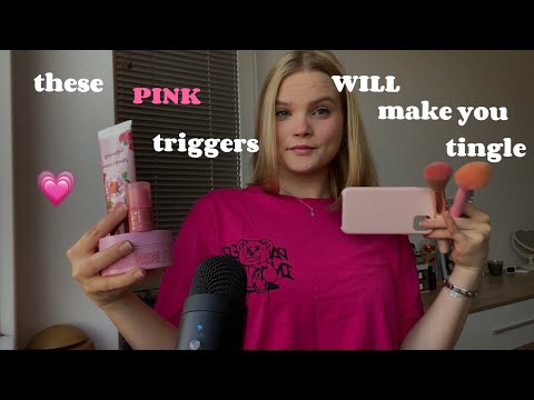 ASMR pink triggers only 🌸💗🎀🩰