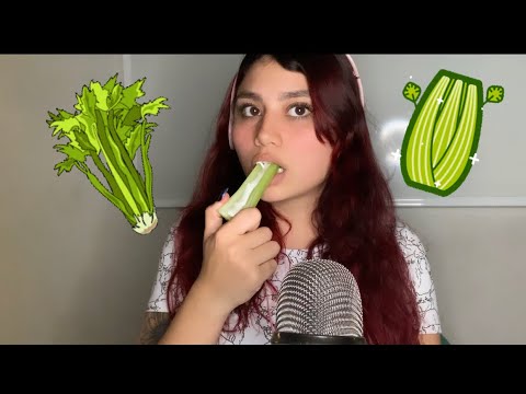 Comiendo APIO SUPER CRUJIENTE- ASMR ESPAÑOL