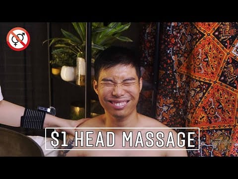 Incredible $1 Head Massage: Scratching, Brushing & Oil Massage Relief You Have to See!