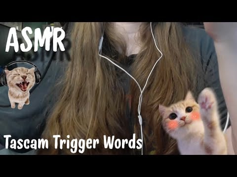 ASMR || Super Close Up Trigger Words & Mouth Sounds With The Tascam 👄
