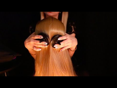 Türkçe ASMR / Rahatlatıcı kafa derisi masajı 💆🏼▪️Saç tarama ▪️Fısıltı