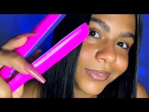 ASMR FAZENDO CHAPINHA NO SEU CABELO 
