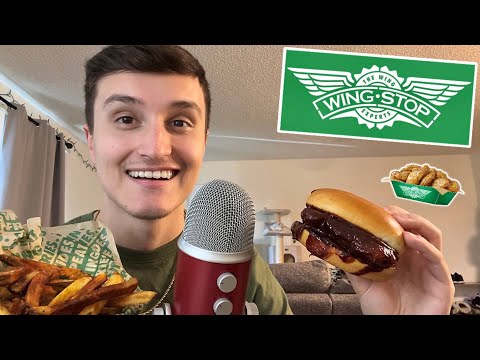 ASMR HUGE WingStop Mukbang 🍗🍟 (eating sounds)