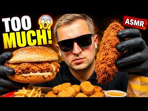 I Ate WAY TOO MUCH Fast Food 😳 | ASMR Eating Sounds