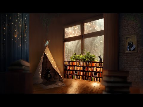 Reading Through a Rainy Day ASMR Ambience