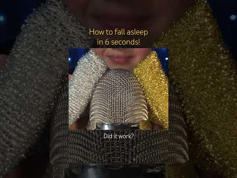 How to fall asleep in 6 seconds! #asmr