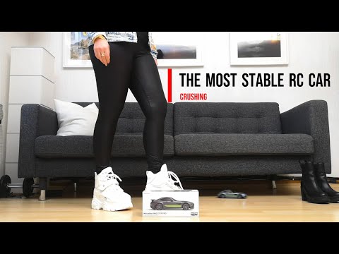 Experiment: Platform Sneakers vs RC Car Mercedes #crush #shoes #asmr #legs