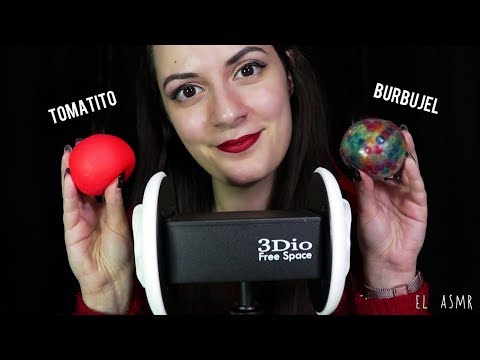 ♡ASMR español♡ TOMATITO y BURBUJEL EN TUS OREJAS! (Sonidos Tipicos de mi canal♥)