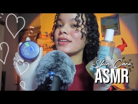 ASMR FAZENDO SUA SKIN CARE NOTURNA (atenção pessoal, sussurro)💆🏻‍♀️😻