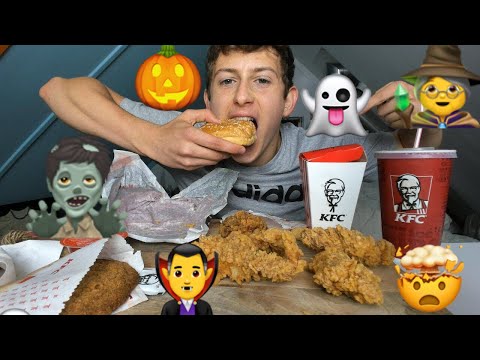 👻ASMR Eating KFC🎃*Eating Sounds*| lovely ASMR s 🎃* HALLOWEEN SPECIAL🧟‍♂️