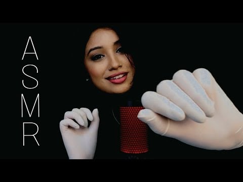 ASMR | Latex Glove 🧤 Sounds + Face Touching  With Some Trigger Words | THE VJ ASMR