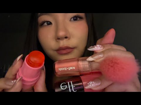 ASMR- fast makeup application on you