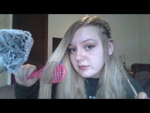 ASMR- Hair Play (Brushing and Braiding)