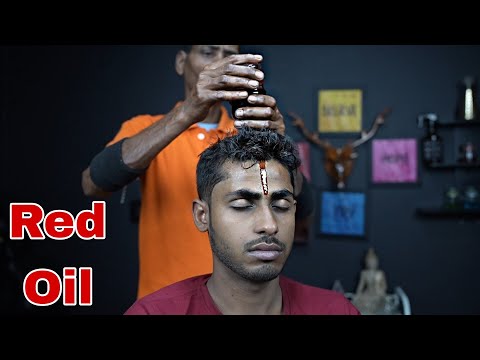 Old School Barber Red Oil ASMR Head Massage For Better Satisfaction | Scratching And Tapping ASMR