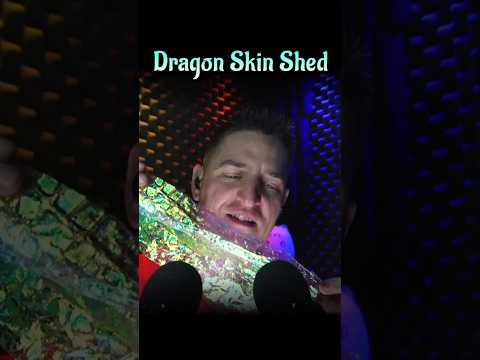 Crinkle #ASMR Magic 🐲 Dragon Skin Shed Plastic #Triggers #Satisfying