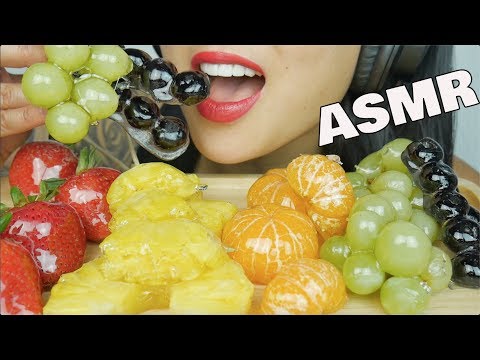 ASMR CANDIED FRUITS TANGHULU (EXTREME CRACKLING EATING SOUNDS) NO TALKING | SAS-ASMR