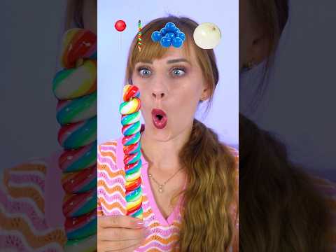 ASMR Emoji Gummy Lollipop, Onion Mukbang #shorts