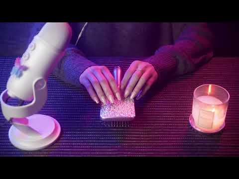 60min gentle BACKGROUND TINGLES ASMR with soft Rain for Home Office, Studying, Working and Relaxing