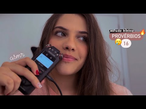 ASMR 4K | Leitura bíblica Provérbios 16 com sussurros no Tascam