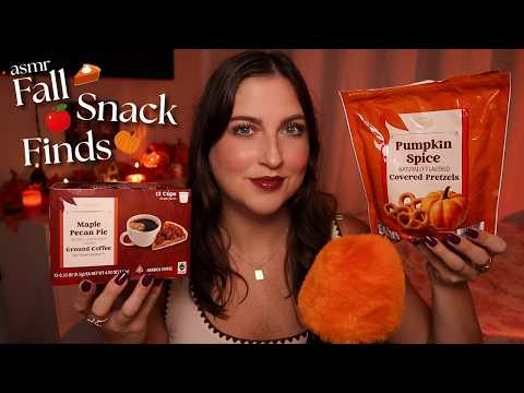ASMR Aldi Fall Snack Haul 🍎 Crinkles, Packaging Sounds, Whispers 🥮