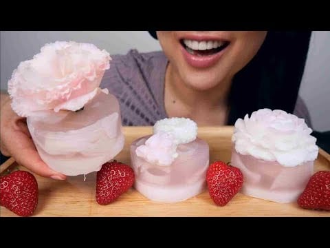 COCONUT JELLO (ASMR EATING SOUNDS) NO TALKING | SAS-ASMR