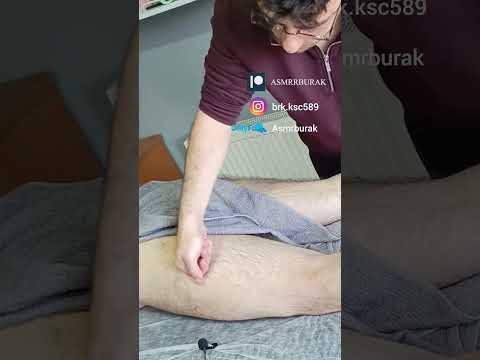 INCREDIBLE MASSAGE THAT RELAXES THE MUSCLES IN THE HAMSTRINGS #satisfying #relaxing #asmr #shorts