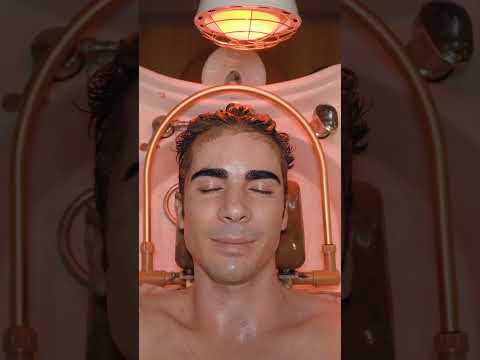 ASMR: Headspa Massaggio alla Testa con Acqua Rilassantissimo #shorts