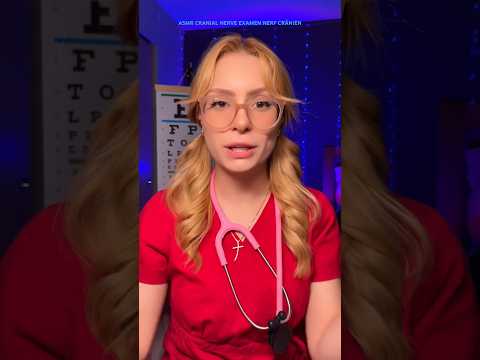 ASMR EXAMEN NERF CRÂNIEN VITE 💤⚡️🏥😴 #shorts #asmr #asmrforsleep
