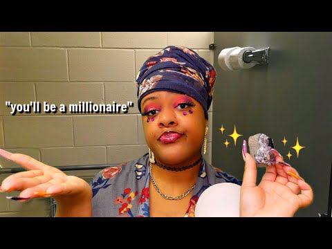 ASMR $5 psychic readings in the school bathroom 😐🚽 (she's a scammer)