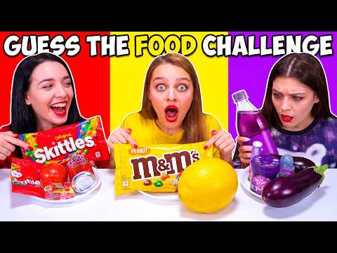 ASMR Guess the Food Challenge VS Pink and Yellow Candy Compilation