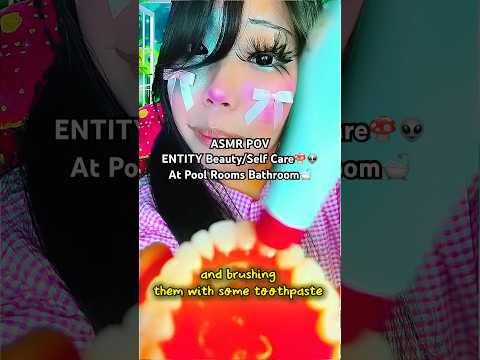 ASMR POV ENTITY Beauty and Self Care At Pool Rooms Bathroom #asmrsounds #asmr #backrooms #weirdcore