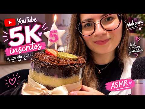MUKBANG COMEMORANDO OS 5K DO CANAL #asmr
