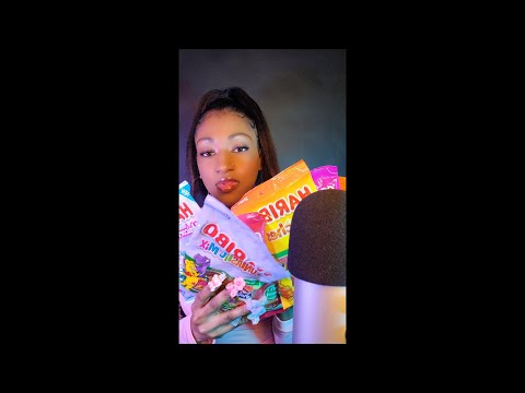 ASMR Eating Trying Out  Chewy Gummy Candy