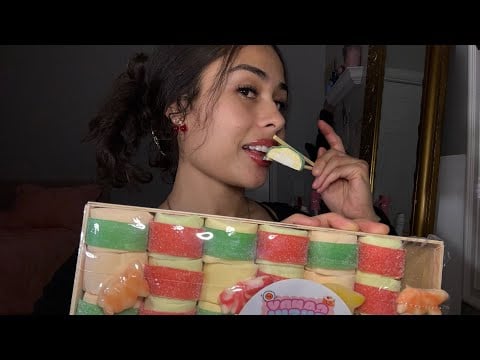 asmr : marshmallow sushi  