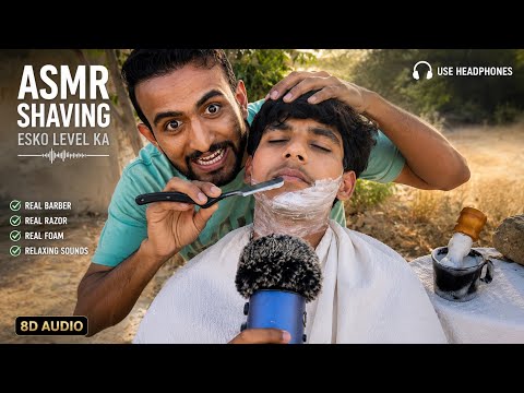 ASMR Shaving 🪒 But I’m Fake Barber 