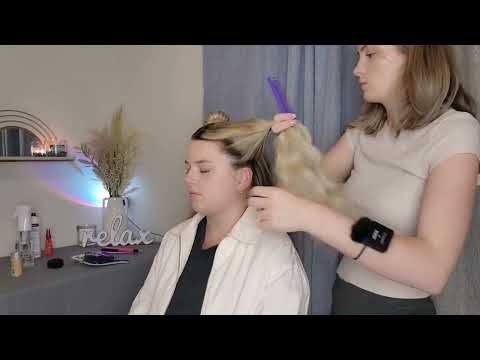 ASMR Perfectionist Twin Space Buns With Mini Combing & Finishing Touches