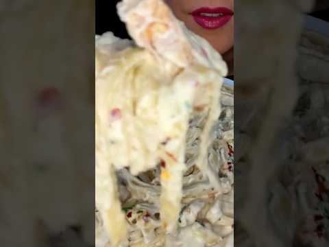 Chicken Alfredo #asmr #food #pasta #cook