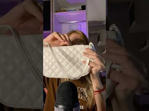 Explorando sons nas minhas bolsas #asmr #relax #satisfying