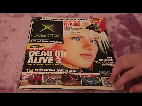 [ASMR] Xbox Nostalgia: 2001 Magazine Flip & Game Whispers 🎮💤